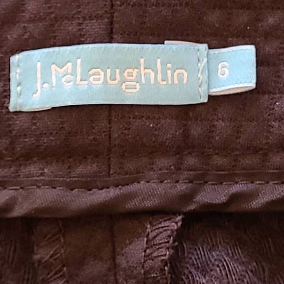 J. McLaughlin Navy Blue Zip Front Pants Size 6 - Picture 6 of 10